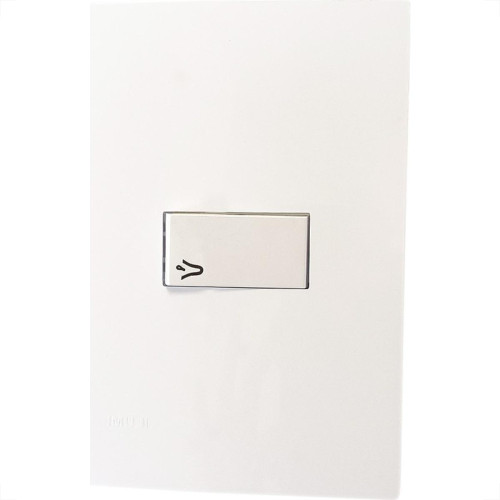 Conjunto Ilumi I9-Inove Branco Com Placa Pulsador 1 Tecla Campainha - 9413
