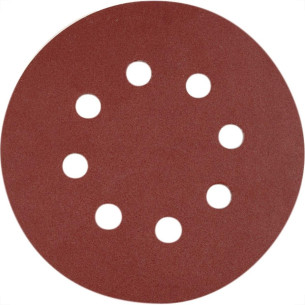 Disco Lixa Eda Auto-Aderente 5'' Com 8 Furos - Grao 220 Com 5 Pecas - 0Wu