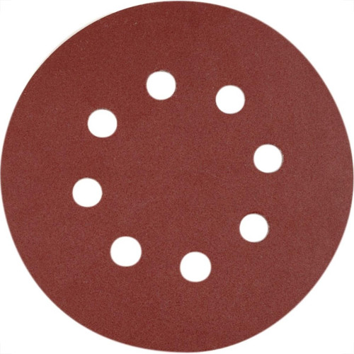 Disco Lixa Eda Auto-Aderente 5'' Com 8 Furos - Grao 220 Com 5 Pecas - 0Wu