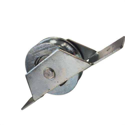 Roldana Para Portao Waves Plus Nylon ''U'' Com Suporte Aberto De Aluminio 1/2''