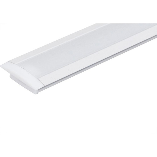 Perfil Para Led Embutir Gaya 24,7Mm Slim Branco Ip20 - 1M - 9342