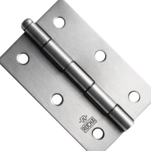 Dobradica Rocha Aco Carbono Polido 2.1/2'' - Kit C/24 Pecas