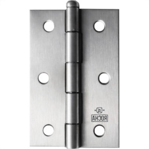 Dobradica Rocha Aco Carbono Polido (F) 4'' - Kit C/24 Pecas