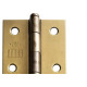 Dobradica Rocha Colonial Aco Carbono Polido 3'' - Kit C/24 Pecas