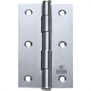 Dobradica Rocha Aco Carbono Cromado 3.1/2'' - Kit C/24 Pecas