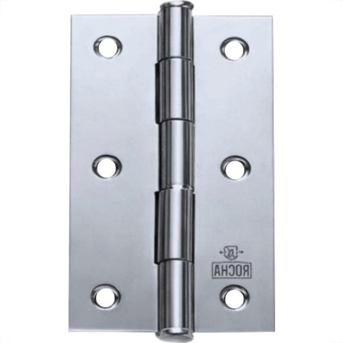 Dobradica Rocha Aco Carbono Cromado 3.1/2'' - Kit C/24 Pecas