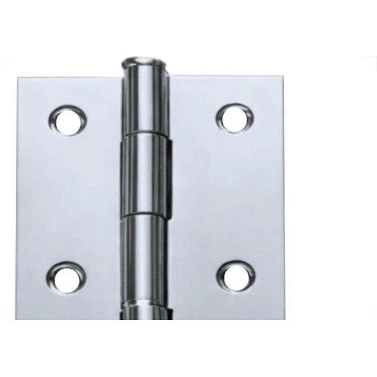 Dobradica Rocha Aco Carbono Cromado 3.1/2'' - Kit C/24 Pecas