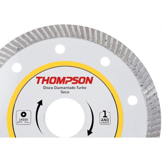 Disco Diamantado Thompson Turbo Porcelanato 115Mm X 22,2Mm - 1817