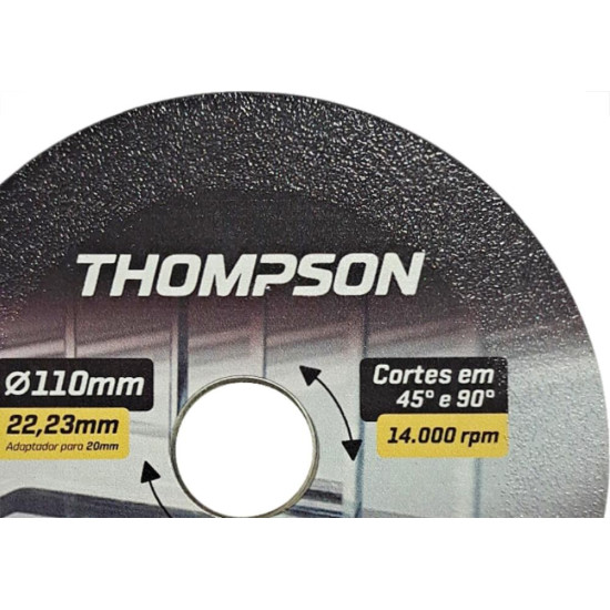 Disco Corte Vidro Porcelanato Thompson 115Mm X 22,2Mm - 1946