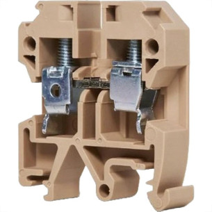 Conector Terra Borne K Steck 2,5Mm Bege - Sk25 - Kit C/4 Pecas