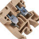 Conector Terra Borne K Steck 2,5Mm Bege - Sk25 - Kit C/4 Pecas