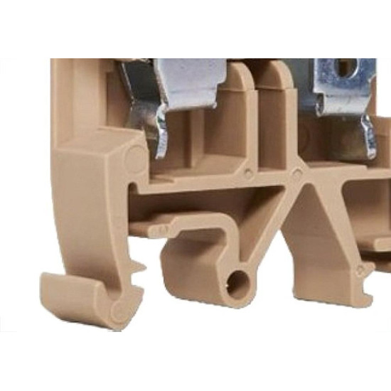 Conector Terra Borne K Steck 2,5Mm Bege - Sk25 - Kit C/4 Pecas
