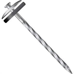 Prego Telheiro Ws Galvanizado Ardox  18X36 (3,40X83mm) Pacote 1/2Kg