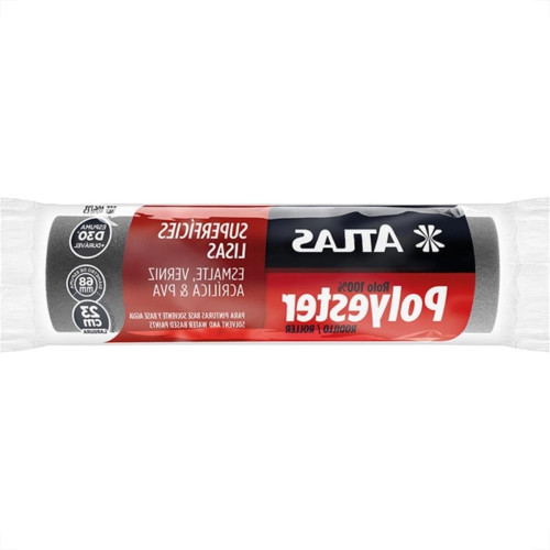 Rolo De Espuma Atlas 23Cm Cinza - 406/23 - Kit C/6 Pecas