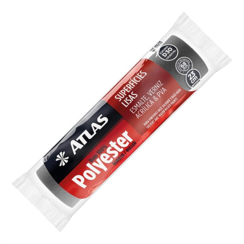 Rolo De Espuma Atlas 23Cm Cinza - 406/23 - Kit C/6 Pecas