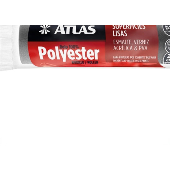 Rolo De Espuma Atlas 23Cm Cinza - 406/23 - Kit C/6 Pecas