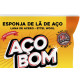 Esponja De La De Aco - Aco Bom - Pacote Com 8 Pecas - Kit C/12 Pacotes