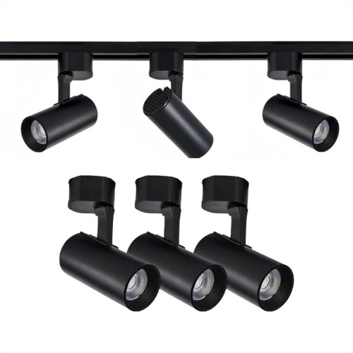 Trilho Eletrificado Elgin Com 3 Spots 7W. Preto 3000K.