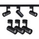Trilho Eletrificado Elgin Com 3 Spots 7W. Preto 3000K.