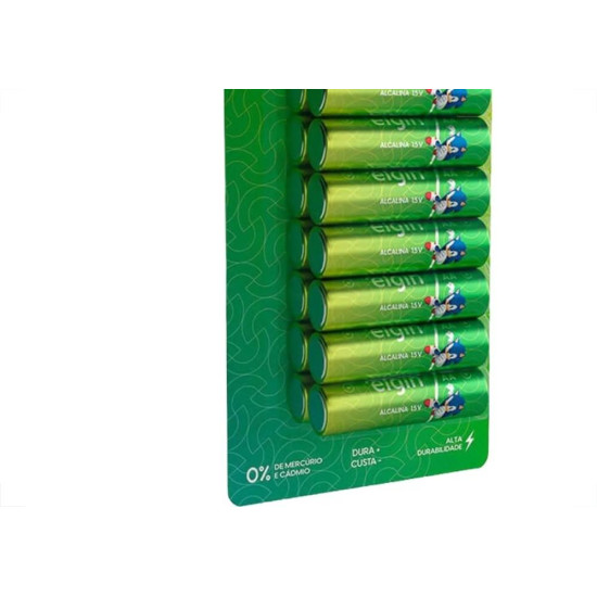 Pilha Elgin Alcalina Aa Pequena Cartela Com 16 Pecas - 82351