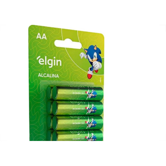 Pilha Elgin Alcalina Aa Pequena Cartela Com 16 Pecas - 82351