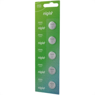 Pilha Elgin Bateria 3V. Litio Cromado 2430 Com 5 Pecas
