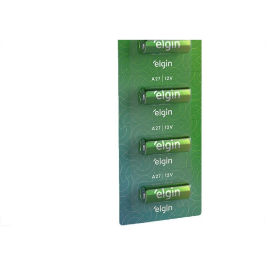Pilha Elgin Alcalina Bateria A27 Com 5 Pecas - 82196