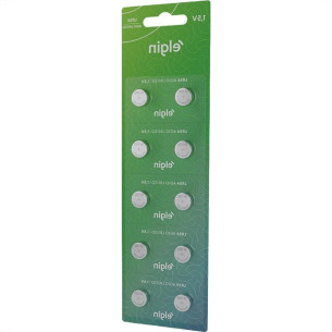 Pilha Elgin Alcalina Bateria Ag10 - Lr1130- Lr54 Com 10 Pecas - 82254