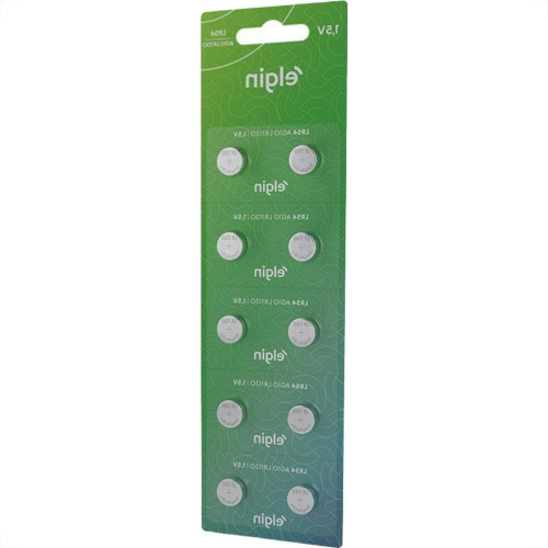 Pilha Elgin Alcalina Bateria Ag10 - Lr1130- Lr54 Com 10 Pecas - 82254
