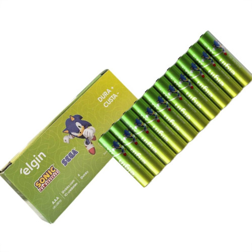 Pilha Elgin Alcalina Aaa Palito Caixa Com 40 Pecas (4 Pacotes Shrinks Com 10 Pecas) - 82430