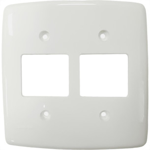 Placa Conjunto Dicompel Monaco Branca 4X4 - 4 Interruptores - Dc-7400/11