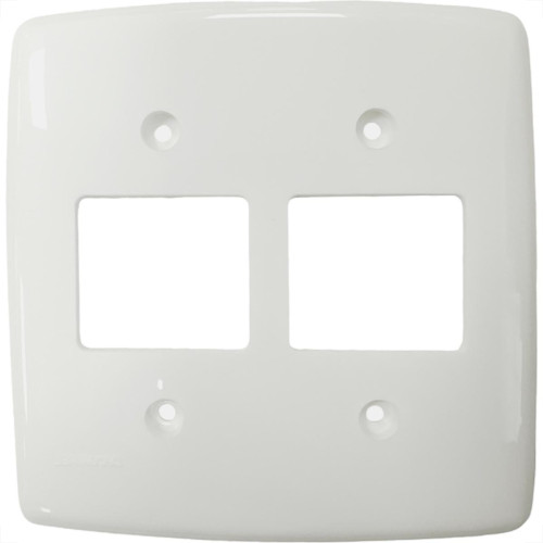Placa Conjunto Dicompel Monaco Branca 4X4 - 4 Interruptores - Dc-7400/11