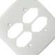 Placa Conjunto Dicompel Monaco Branca 4X4 - 4 Tomadas - Dc-7400/79