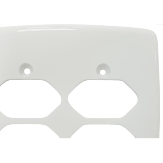 Placa Conjunto Dicompel Monaco Branca 4X4 - 4 Tomadas - Dc-7400/79