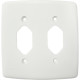 Placa Conjunto Dicompel Monaco Branca 4X4 - 2 Tomadas - Dc-7400/82