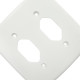 Placa Conjunto Dicompel Monaco Branca 4X4 - 2 Tomadas - Dc-7400/82