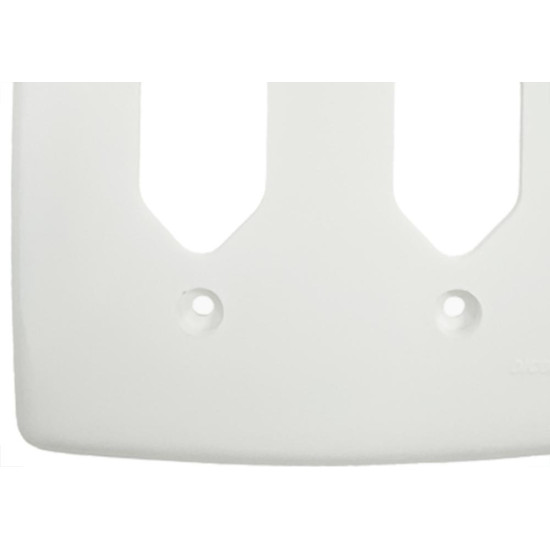 Placa Conjunto Dicompel Monaco Branca 4X4 - 2 Tomadas - Dc-7400/82