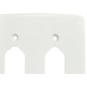Placa Conjunto Dicompel Monaco Branca 4X4 - 2 Tomadas - Dc-7400/82