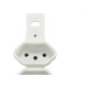 Conjunto Dicompel Monaco Branco Sem Placa 2 Tomadas 2P+T 10A. Branco - Dc-7300/16