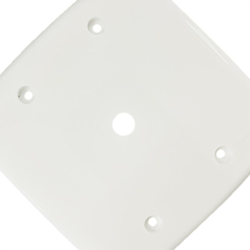 Placa Conjunto Dicompel Monaco Branca 4X4 - 1 Furo - Dc-7400/4