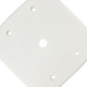 Placa Conjunto Dicompel Monaco Branca 4X4 - 1 Furo - Dc-7400/4