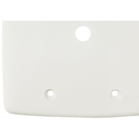 Placa Conjunto Dicompel Monaco Branca 4X4 - 1 Furo - Dc-7400/4