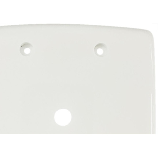 Placa Conjunto Dicompel Monaco Branca 4X4 - 1 Furo - Dc-7400/4