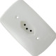 Conjunto Dicompel Monaco Branco Com Placa 4X2 - 1 Tomada 2P+T 10A. Vertical - Dc-7300/5
