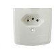 Conjunto Dicompel Monaco Branco Com Placa 4X2 - 1 Simples + Tomada 2P+T 10A. - Dc-7200/1
