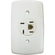 Conjunto Dicompel Monaco Branco Com Placa 4X2 - 1 Tomada Telefone Rj11 - Dc-7300/18