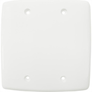 Placa Conjunto Dicompel Monaco Branca 4X4 - Cega - Dc-7400/3