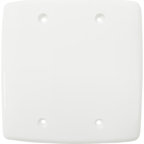 Placa Conjunto Dicompel Monaco Branca 4X4 - Cega - Dc-7400/3