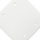 Placa Conjunto Dicompel Monaco Branca 4X4 - Cega - Dc-7400/3