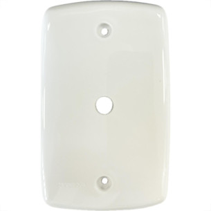 Placa Conjunto Dicompel Monaco Branca 4X2 - 1 Furo - Dc-7400/2